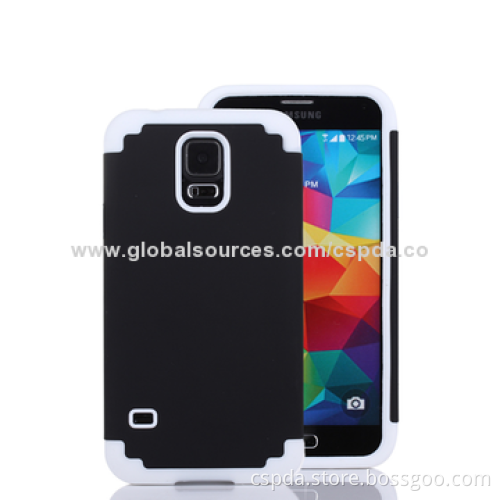 2-in-1 Silicone + PC Cases for Samsung S5, All Colors Available, OEM/ODM Orders Welcomed